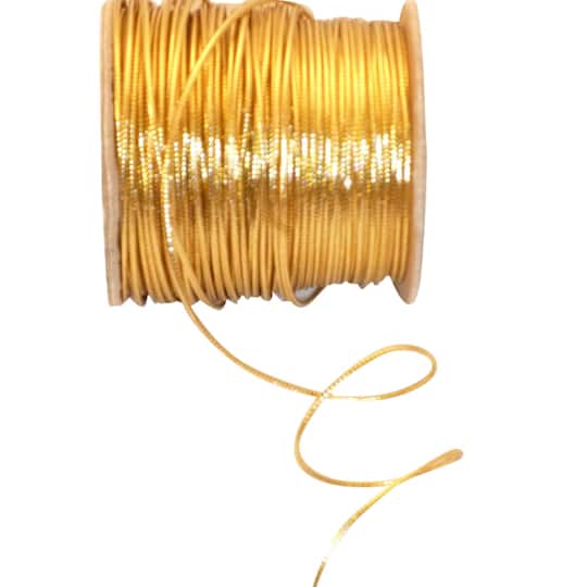 JAM Paper Home Décor Trimmings 1/16" x 100yd. Metallic Wired Braid String